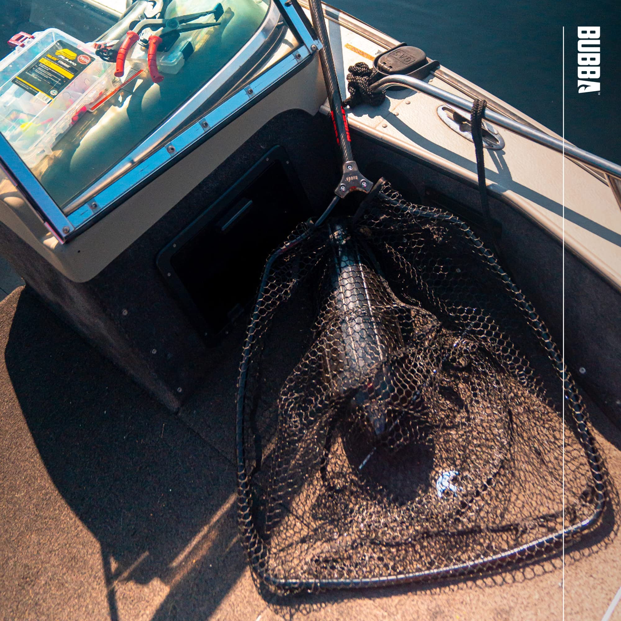 BUBBA Landing Nets with Corrosion Resistant Construction, Non-Slip Grip Handle and Carbon Fiber Shafts for Fishing, Angling, Boating and Outdoors - Image 7